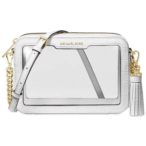 michael kors clear plastic handbag|Michael Kors clear crossbody bag.